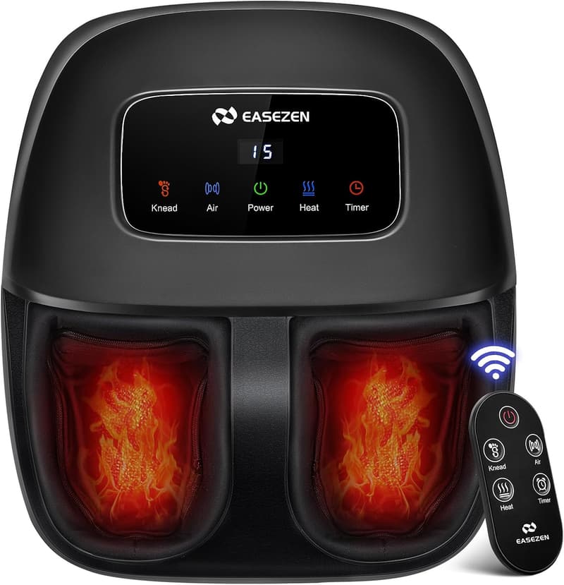 Foot Massager Machine with Heat - Deep Kneading Comfort Gift for Dad