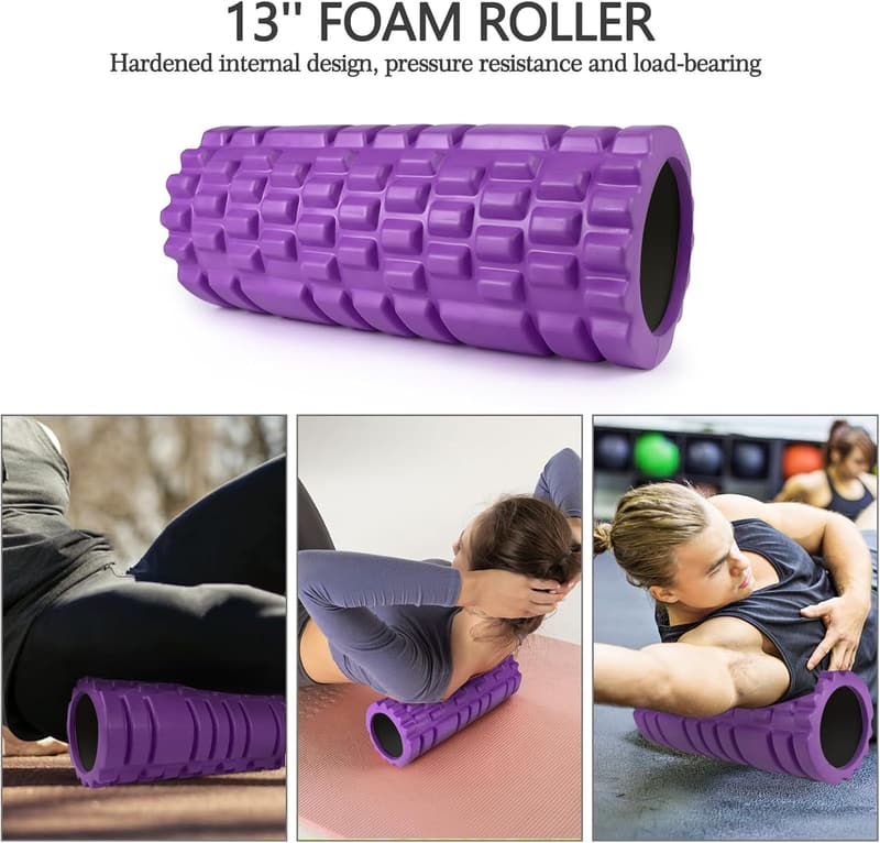 5-in-1 Trigger Point Foam Roller Set for Deep Tissue Massage