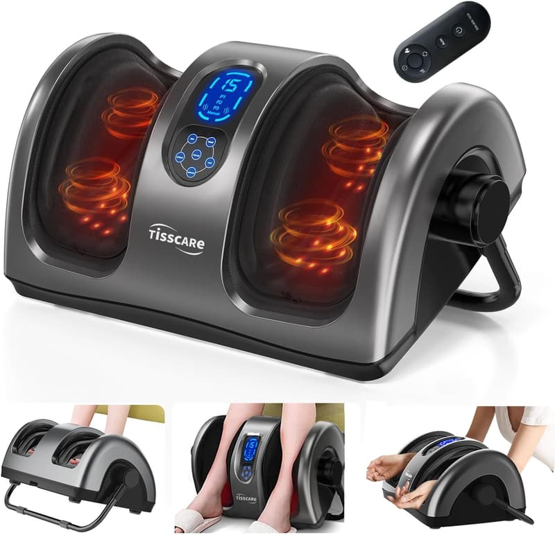 Shiatsu Foot Massager with Heat for Pain Relief & Circulation