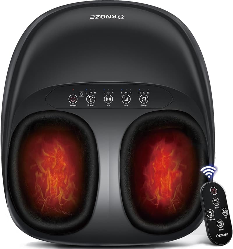 Shiatsu Foot Massager with Heat - Remote & Multi-Massage Modes