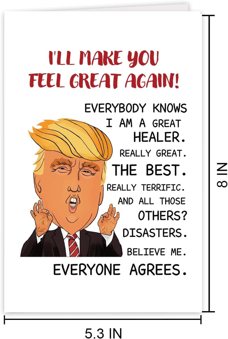 Humorous Feel Better Card for Him/Her – Encouragement Gift