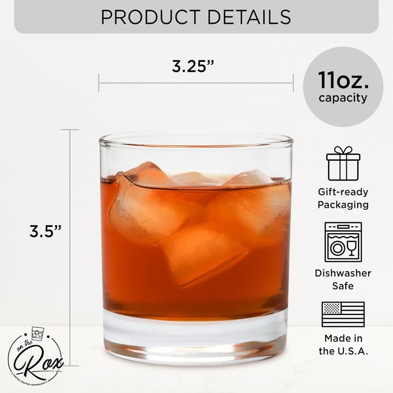 Personalized Engraved Whiskey Glass Gift for Him