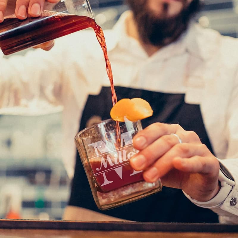 Personalized Double Wall Whiskey Glasses for Groomsmen