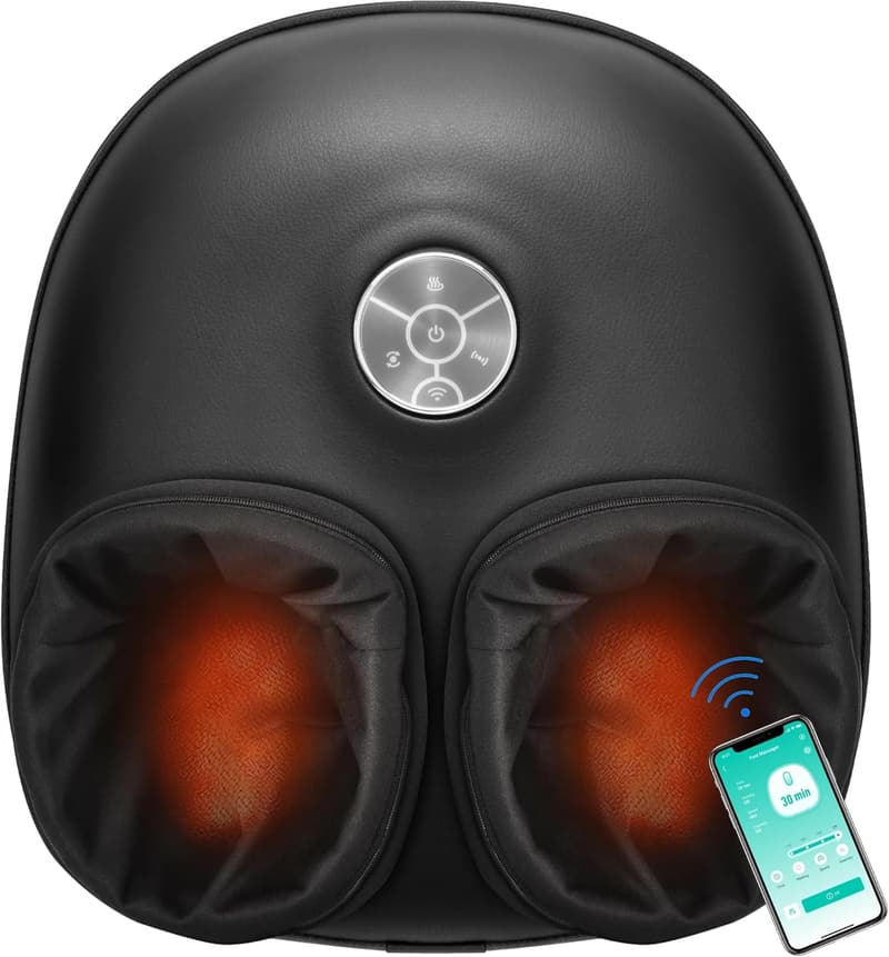Foot Massager with Heat & Shiatsu - Smart Remote Control
