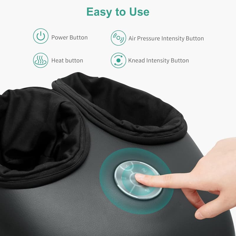 Foot Massager with Heat & Shiatsu - Smart Remote Control
