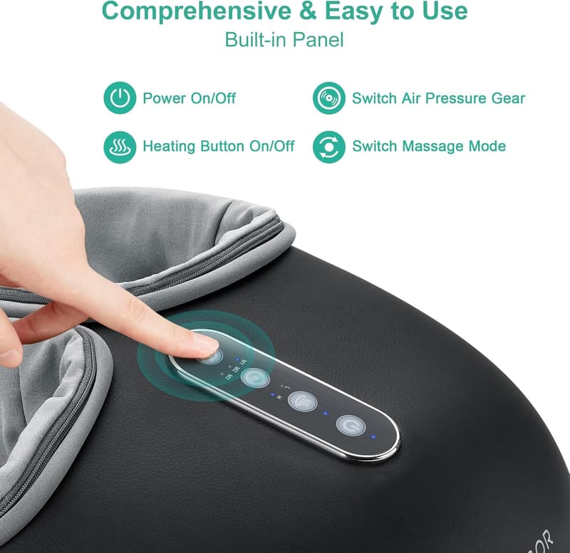 Foot Massager Machine with Heat for Tired Muscles, Home/Office Use