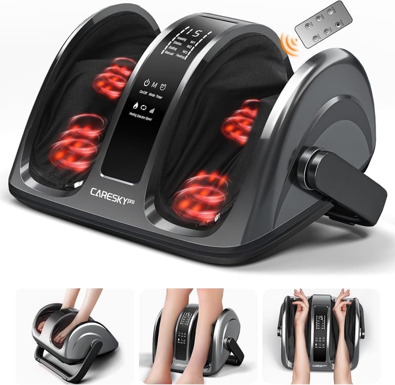 Shiatsu Foot Massager with Heat for Pain Relief and Relaxation