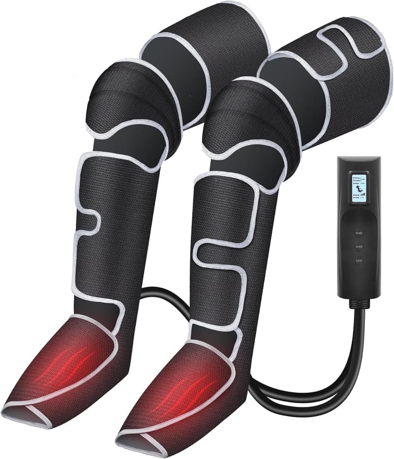 Rewritten Title: Full Leg Compression Massager with Heat & Adjustable Modes