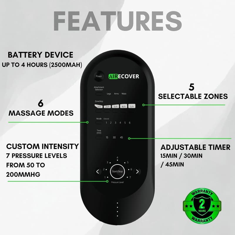 Cordless Compression Boots for Fast Recovery and Circulation