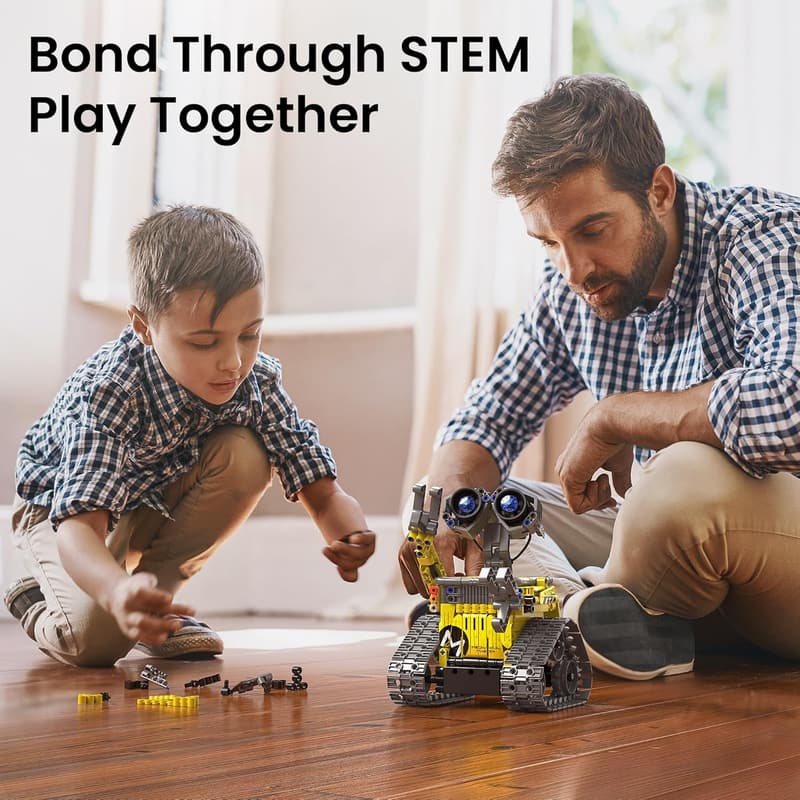 STEM Building Kit: 5-in-1 Remote-Controlled Robot Dinosaur for Kids