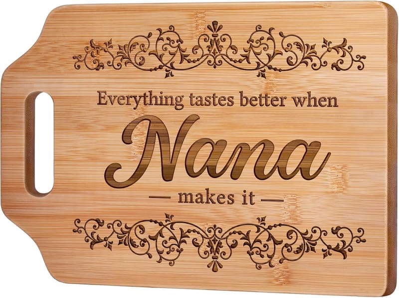 Engraved Bamboo Cutting Board for Nana's Birthday
