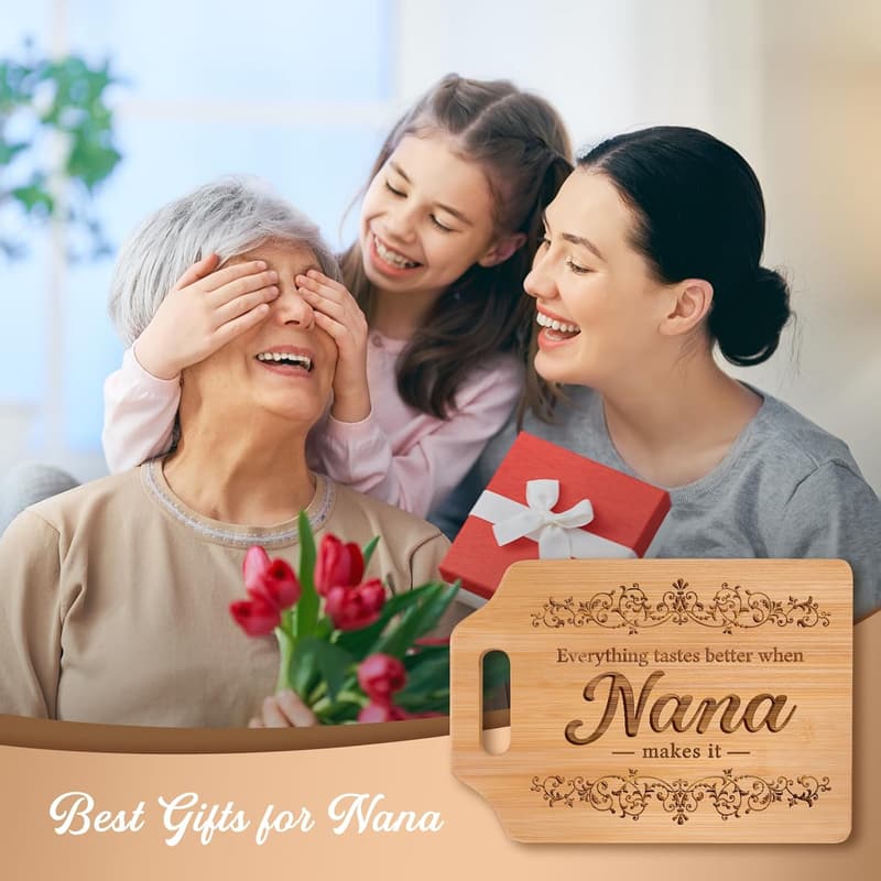 Engraved Bamboo Cutting Board for Nana's Birthday