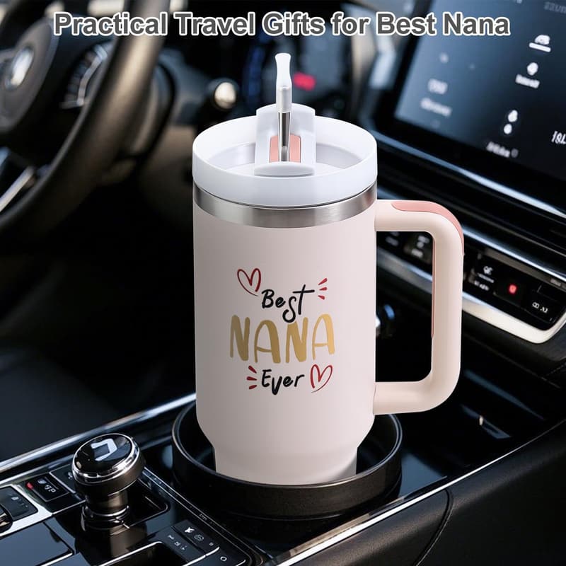 Nana's Day 40oz Tumbler with Handle - Perfect Grandma Gift
