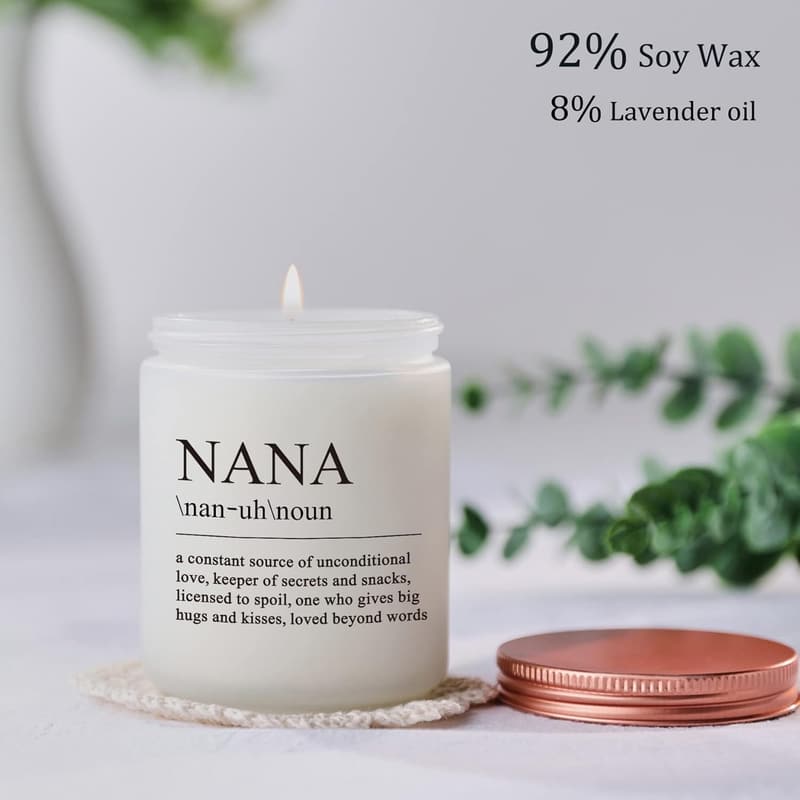 Unique Birthday Candle Gift for Grandma from Grandkids