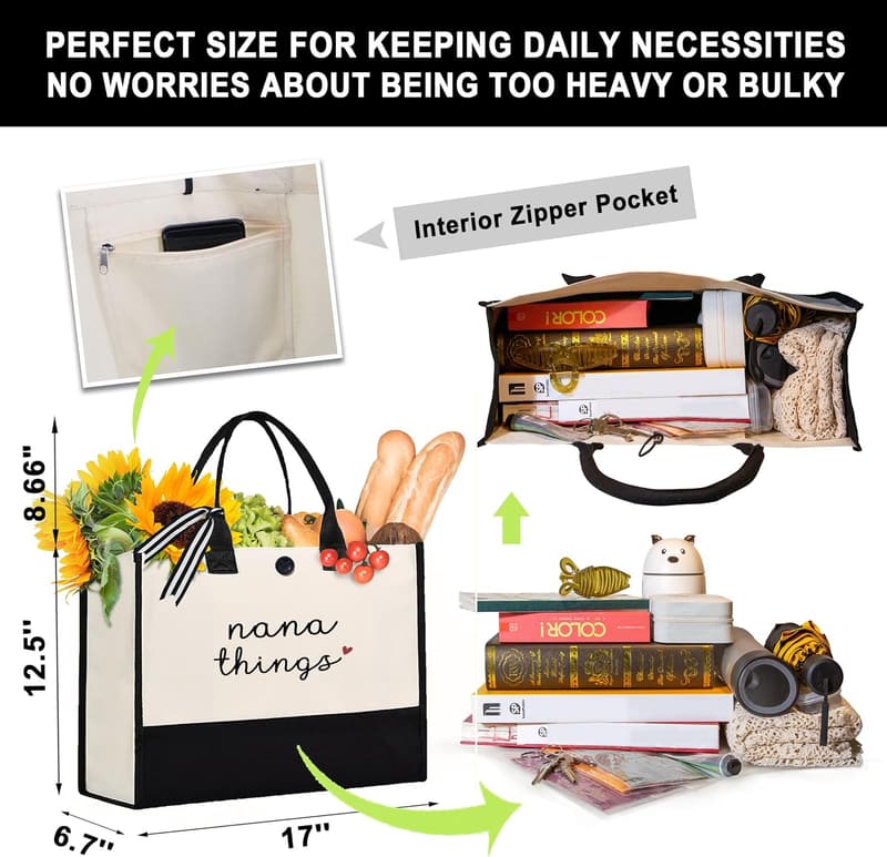 Mothers Day Tote Bag for Grandma - Unique & Practical 17