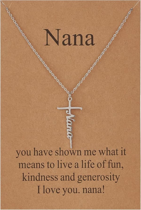 Mother's Day Faith Cross Pendant Necklace for Women