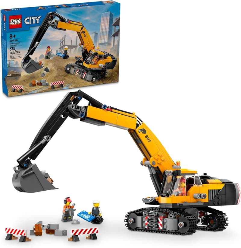 LEGO City Construction Excavator Toy for Ages 8+