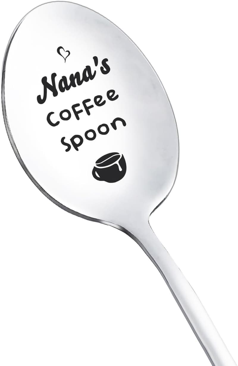 Funny Stainless Steel Coffee Spoon for Nana's Christmas Gift