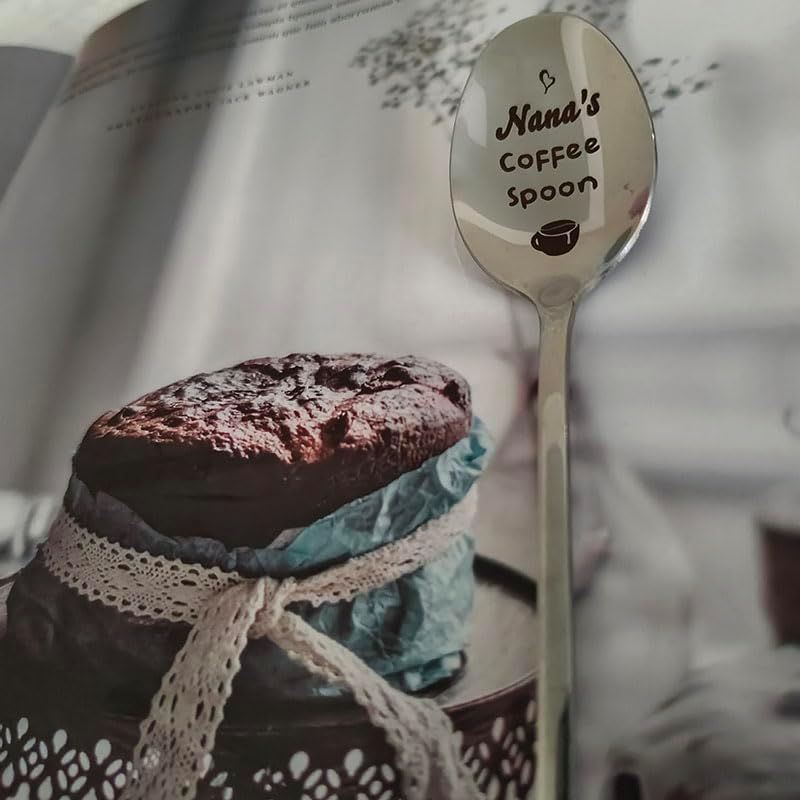 Funny Stainless Steel Coffee Spoon for Nana's Christmas Gift