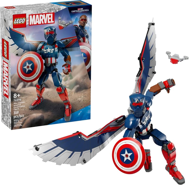 LEGO Marvel Buildable Captain America Figure - Ages 8+