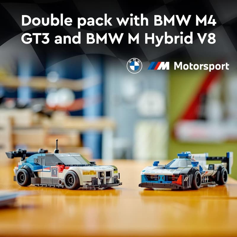 LEGO Speed Champions BMW Race Cars Set with Minifigures