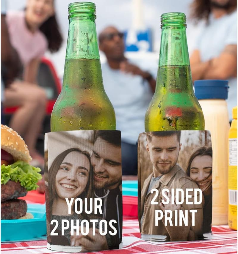 Custom Can Coolers - 12 Pack, 16 oz, Multicolor, Polyester