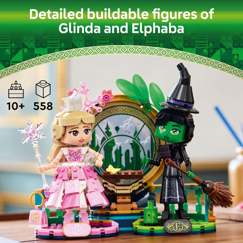 Wicked Building Toys: Elphaba & Glinda Figures for Ages 10+