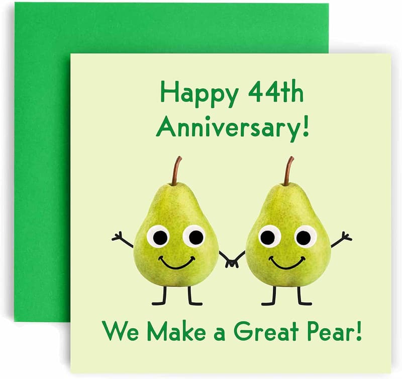 44th Anniversary Card - 