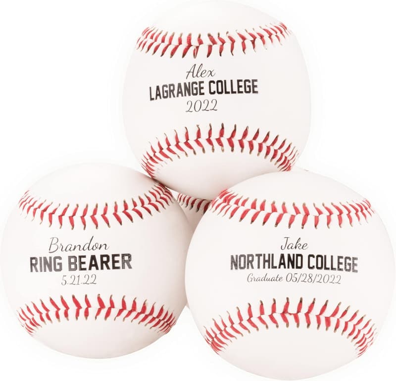 Official Size Personalized Baseball - Groomsman Gift