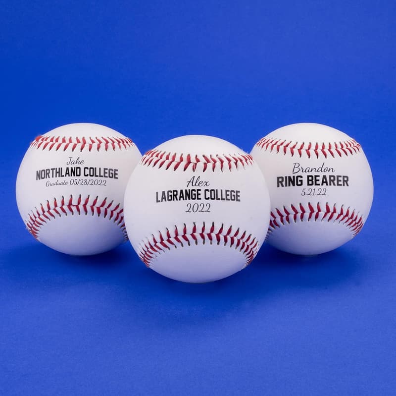 Official Size Personalized Baseball - Groomsman Gift