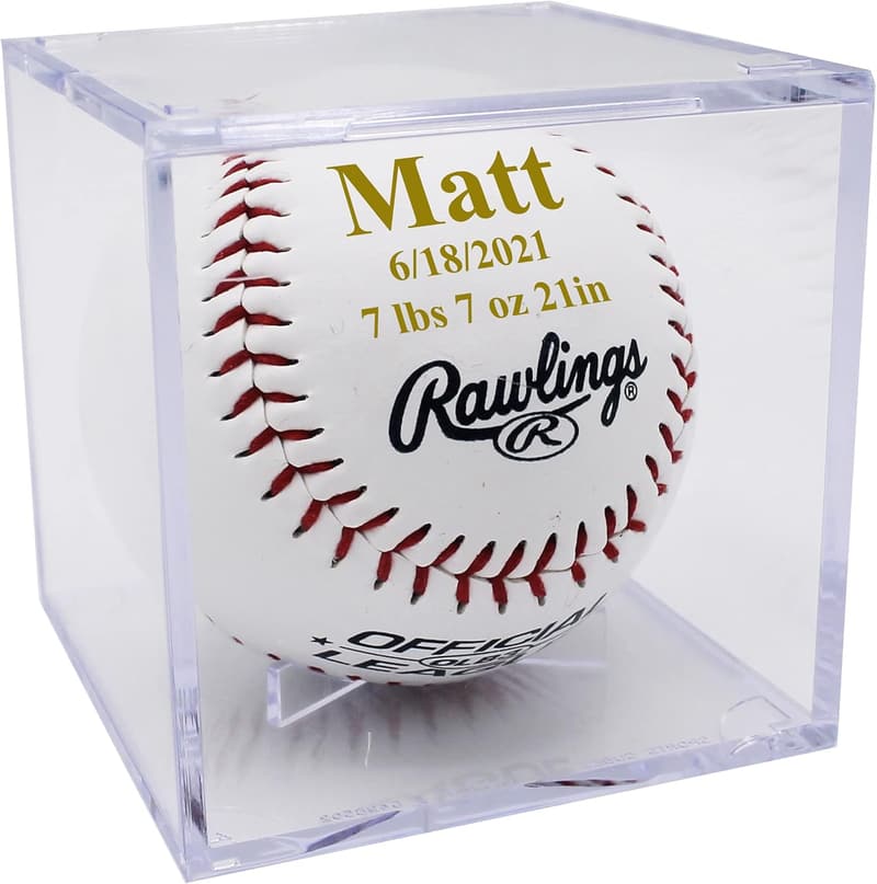 Personalized Engraved Baseball for Groomsmen and Coaches