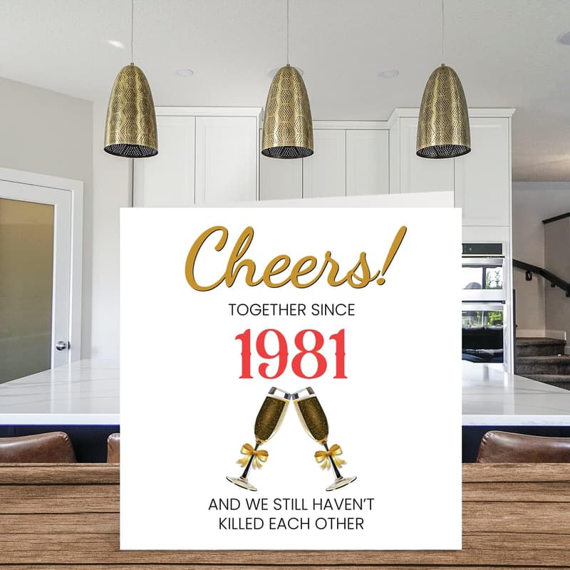Happy 44th Anniversary Card for Couples – Together Since 1981