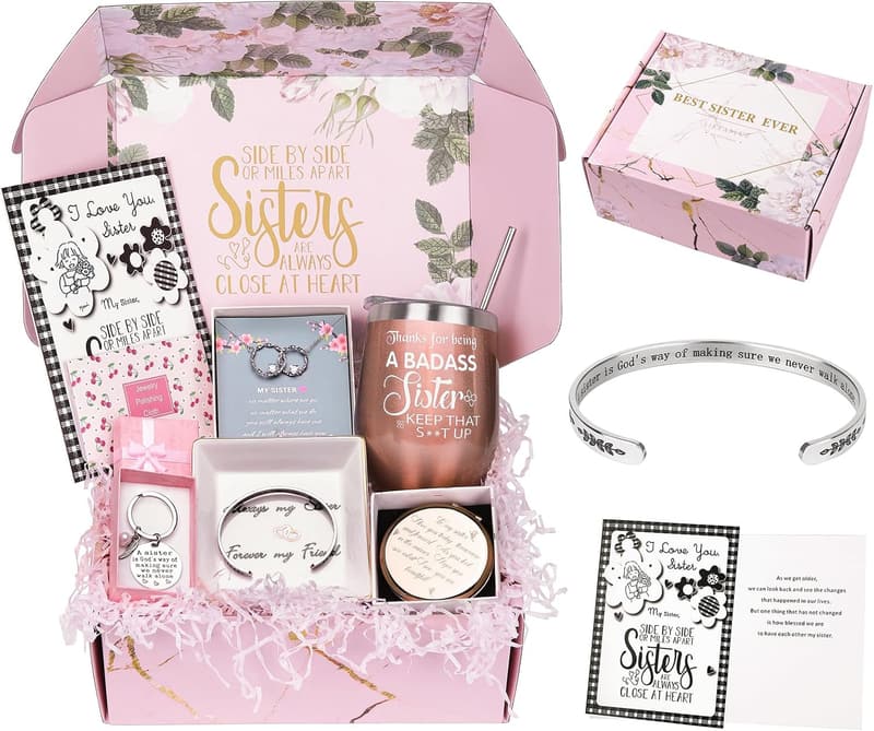 Sister Birthday Necklace and Bracelet Set - Perfect Gift