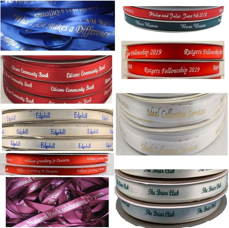 Personalized Satin Ribbon for Weddings & Events - 100 Feet