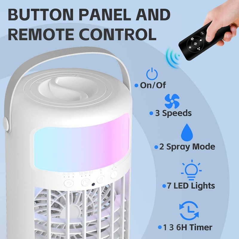 2025 Upgraded Portable Air Conditioner with Remote Control