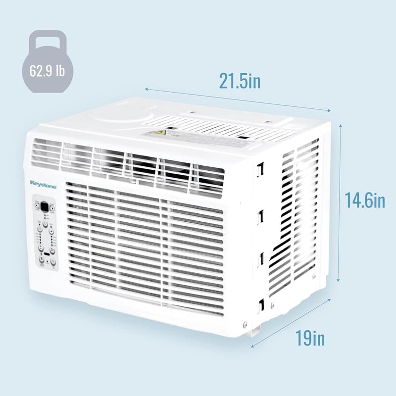 10,000 BTU Window Air Conditioner & Dehumidifier for Rooms up to 450 Sq.Ft.