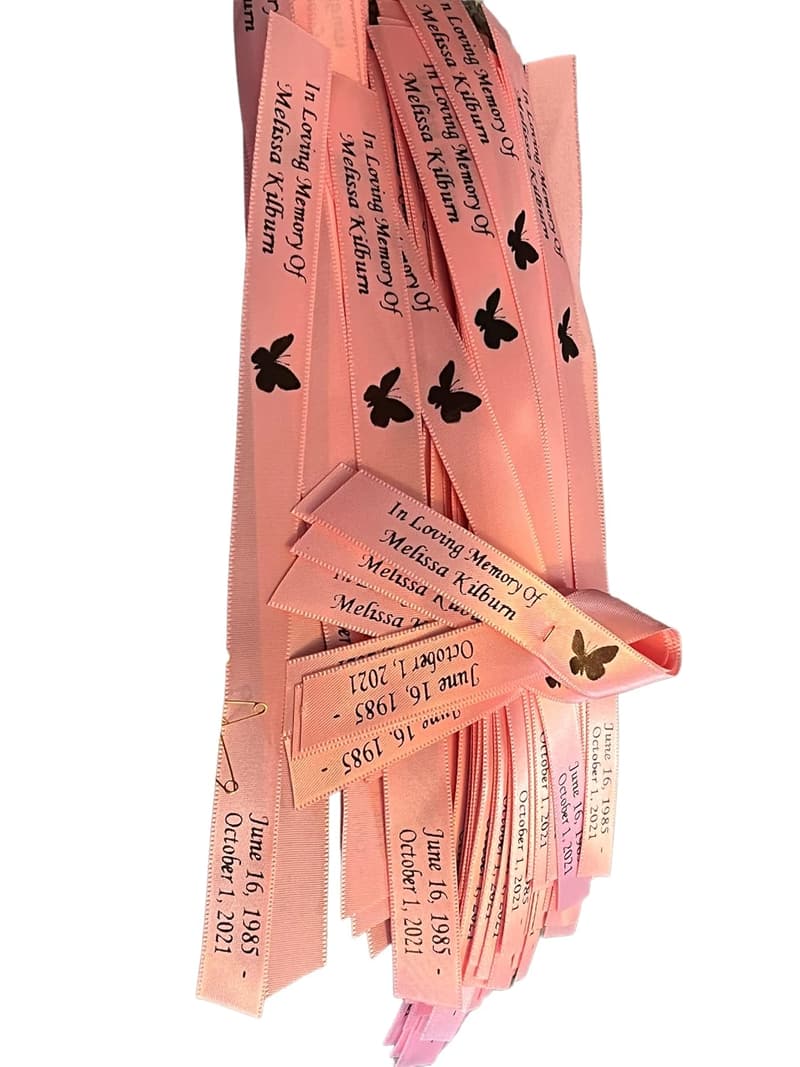 Personalized DIY Memorial Ribbons with Safety Pins