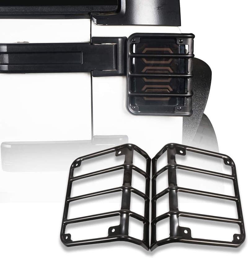 Jeep Wrangler Tail Light Covers - Black Euro Guard (2007-2018)