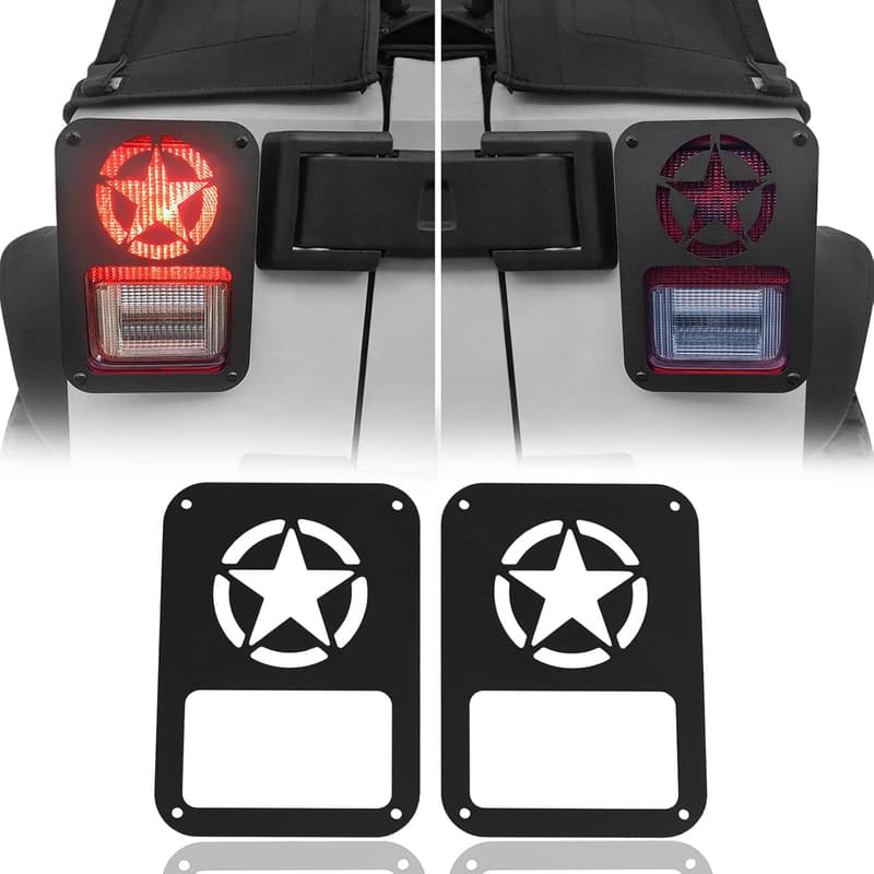 Tail Light Guards for 2007-2018 Wrangler JK & Unlimited Pair