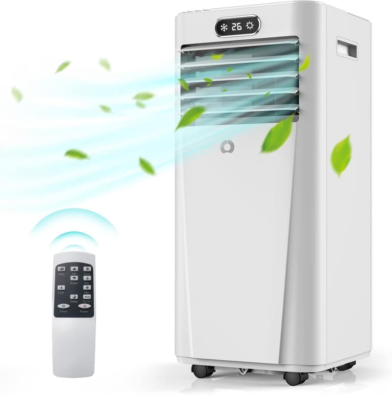 10000 BTU 3-in-1 Portable Air Conditioner with Remote Control