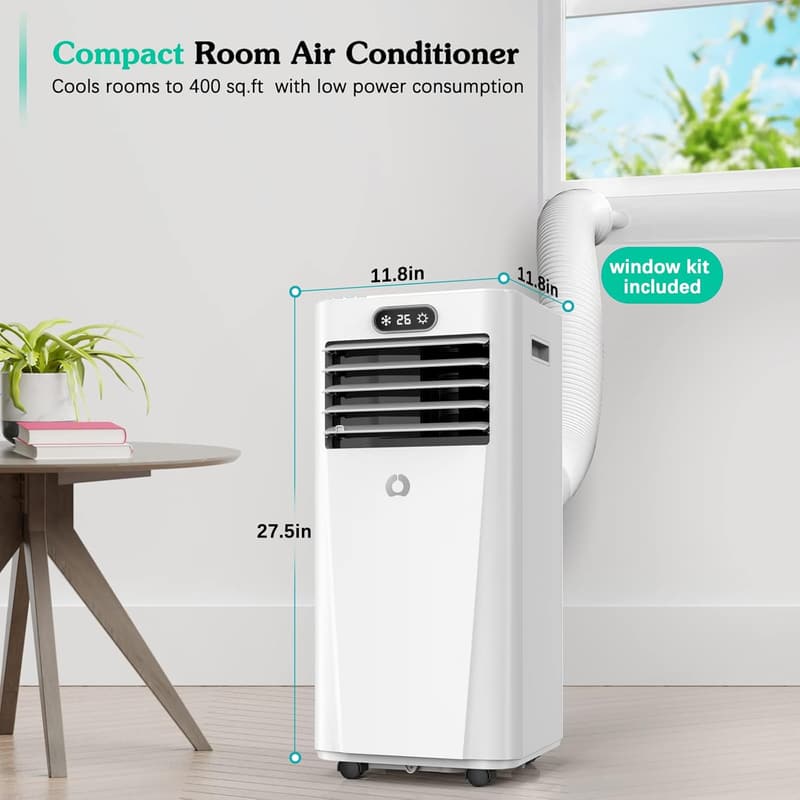 10000 BTU 3-in-1 Portable Air Conditioner with Remote Control