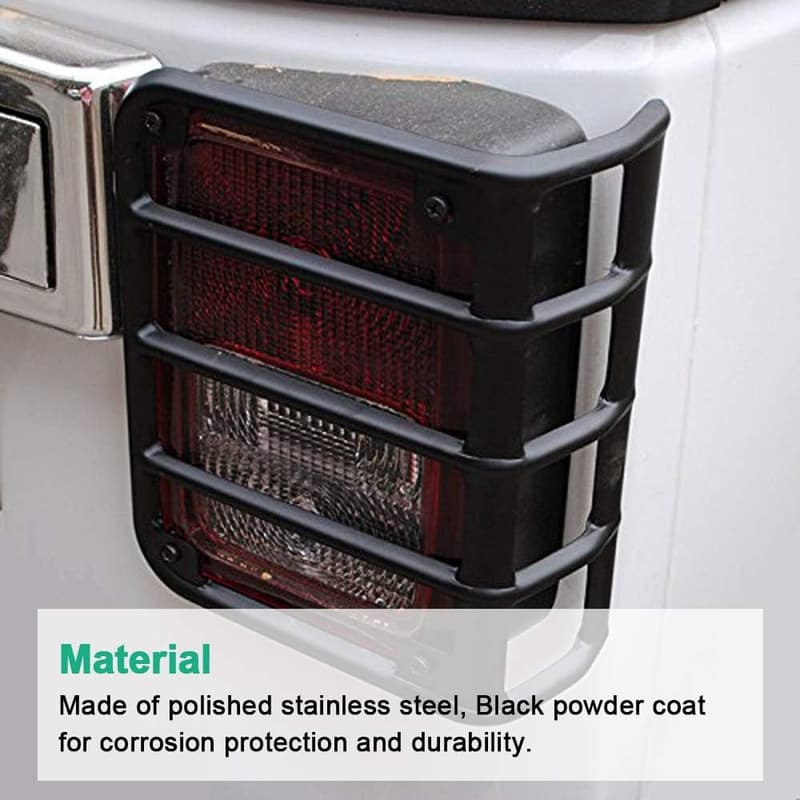 Jeep JK Wrangler Tail Light Cover Protector (2007-2017)