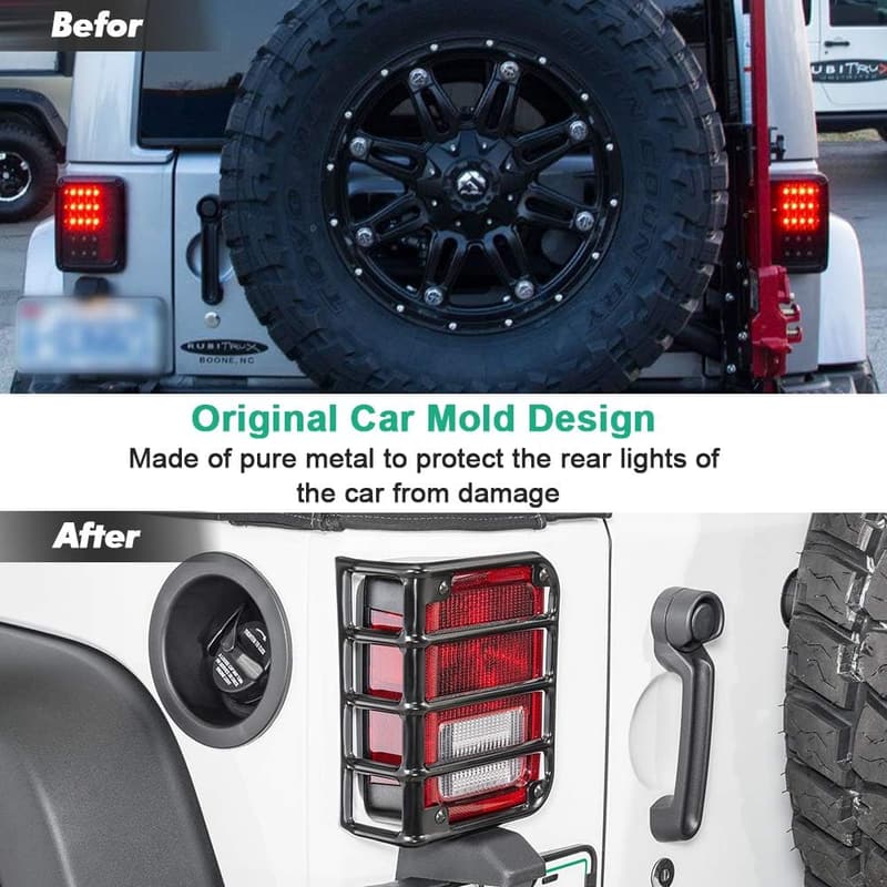 Jeep JK Wrangler Tail Light Cover Protector (2007-2017)