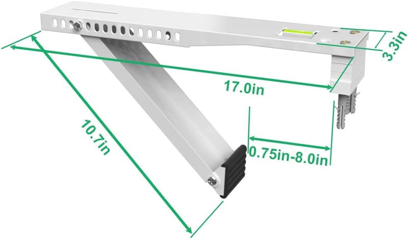 Heavy-Duty AC Window Support Bracket for 9,000-22,000 BTU Units