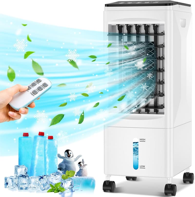 3-in-1 Portable Air Conditioner with Fan & Humidifier, 300 Sq.Ft