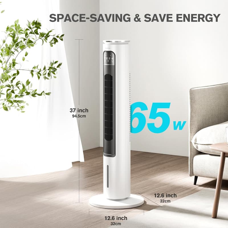 Portable Evaporative Air Cooler with Remote & Ice Packs