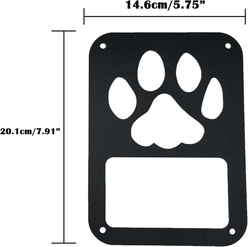 Jeep Wrangler Tail Light Covers - Dog Paw Design (2-盒)