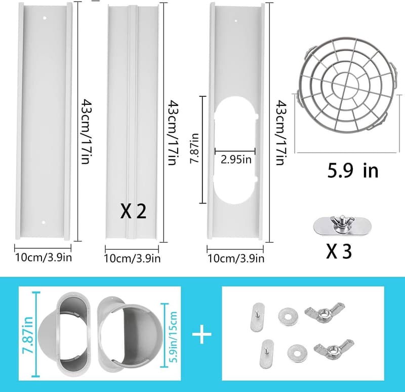 Portable Air Conditioner Kit with 59