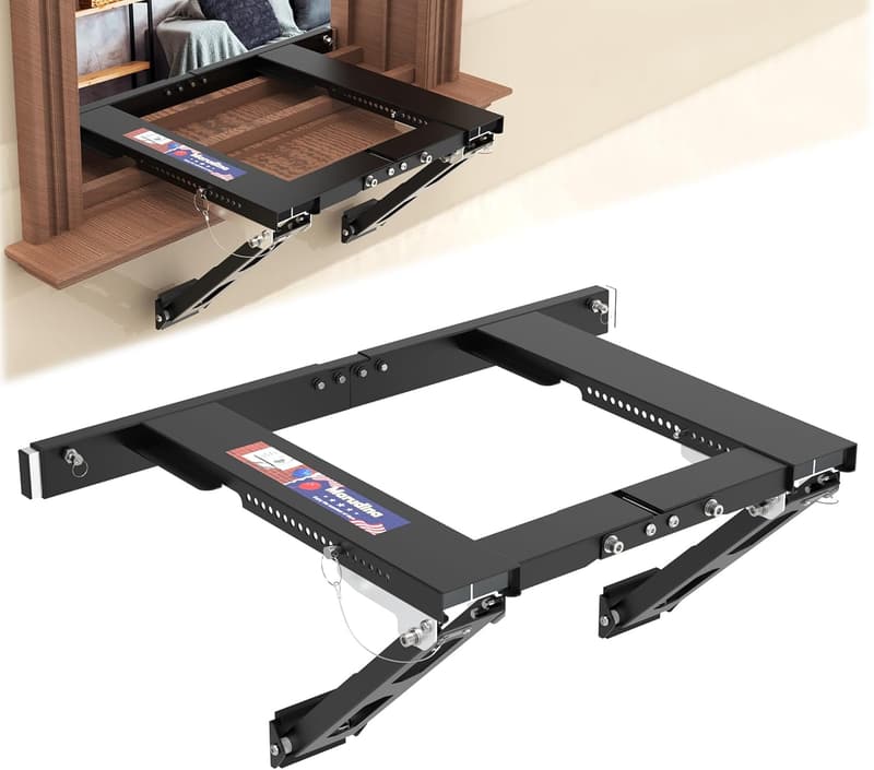 Adjustable Air Conditioner Support Bracket, No-Drill Installation