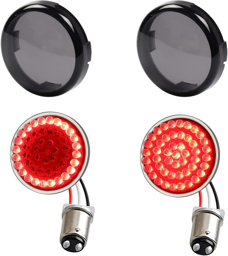 Harley 1157 Rear LED Turn Signal Lights with Smoked Lens